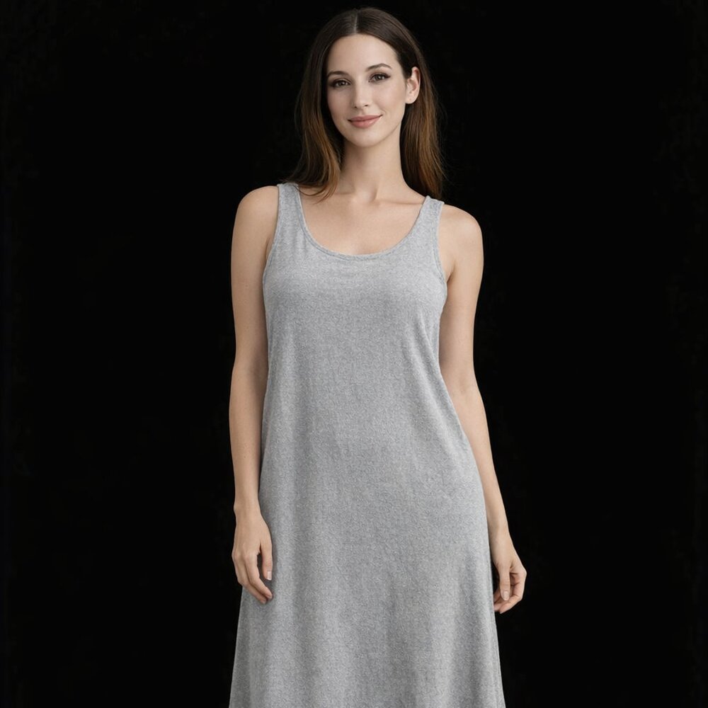 Elegant Gray Maxi Dress